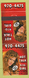 Matchbook Cover - Phone Sex Line girlie #408