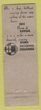 Matchbook Cover - Italian Shipping Lines cruises Safety First WEAR
