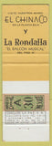 Matchbook Cover - Guadalajara Hilton Hotel Mexico WEAR