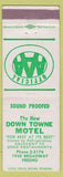 Matchbook Cover - Down Town Motel Fresno CA
