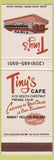 Matchbook Cover - Tiny's Cafe Fresno CA'