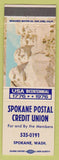 Matchbook Cover - Spokane Postal Credit Union WA 1976