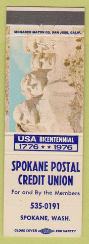Matchbook Cover - Spokane Postal Credit Union WA 1976