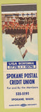 Matchbook Cover - Spokane Postal Credit Union WA 1976
