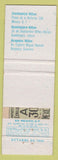 Matchbook Cover - Continental Hilton Mexico WEAR