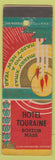 Matchbook Cover - Hotel Touraine Boston MA Christmas