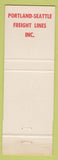 Matchbook Cover - Portland OR Seattle WA Freight Lines Trucking Christmas