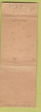 Matchbook Cover - Rock Inn Restaurant Rockdale NY Sidney NY girlie WORN