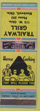 Matchbook Cover - Trailway Grill Blackwell OK low phone # WORN
