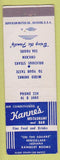 Matchbook Cover - Kanne's Restaurant Bar Rensselaer IN low phone # WEAR'