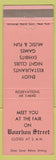 Matchbook Cover - Bourbon Street Fair NO TOWN