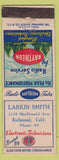 Matchbook Cover - Larkin Smith Raytheon Radio Service Richmond CT low phone #