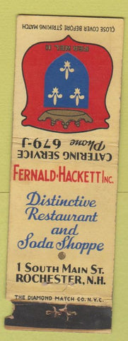 Matchbook Cover - Fernald Hackett Inc Restaurant Rochester NY WEAR