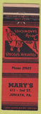 Matchbook Cover - Mary's Juanita PA'