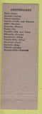 Matchbook Cover - Mary's Juanita PA'
