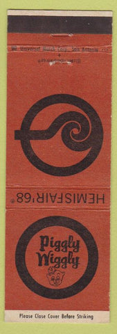 Matchbook Cover - Piggly Wiggly Hemisfair 1968 grocery store