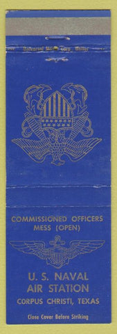 Matchbook Cover - US Naval Air Station Corpus Christi TX military