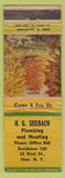 Matchbook Cover - HG Seelbach Plumbing Heating Ilion NY Low Phone # WEAR
