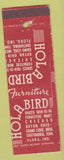 Matchbook Cover - Holabird Furniture Chattanooga TN Flora IN Bryan OH Chicago