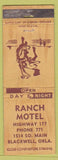 Matchbook Cover - Ranch Motel Blackwell OK