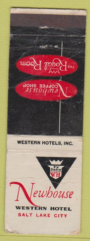 Matchbook Cover - Newhouse Western Hotel Salt Lake City UT WORN