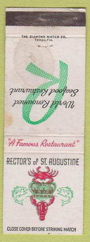 Matchbook Cover - Rector's of St Augustine Restaurant FL WEAR