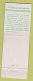 Matchbook Cover - Rector's of St Augustine Restaurant FL WEAR