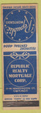 Matchbook Cover - Republic Mortgages Chicago IL