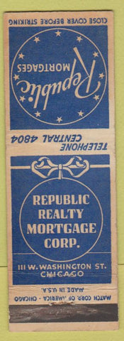 Matchbook Cover - Republic Mortgages Chicago IL