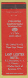 Matchbook Cover - Lamp Lighter Motel Syracuse NY