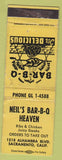 Matchbook Cover - Neil's BBQ Sacramento CA WORN CREASES