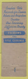 Matchbook Cover - Record Abstrac Title Insurance Denver Colorado CO