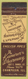 Matchbook Cover - Kamerer's Drugs Champaign IL WEAr