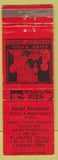 Matchbook Cover - Sunset Restaurant Lebanon TN