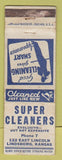 Matchbook Cover - Super Cleaners Lindsborg KS WORN low phone #