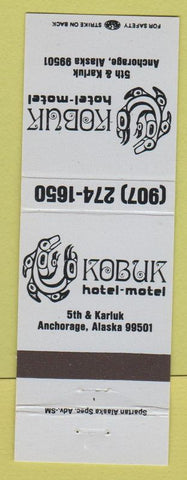 Matchbook Cover - Kobuk Hotel Motel Anchorage AK