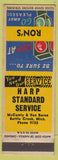 Matchbook Cover - Ron's Harp Standard oil gas Battle Creek MI