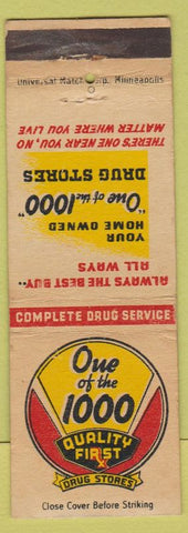 Matchbook Cover - Quality First Drug Stores