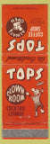 Matchbook Cover - Tops Coffee Shop Waikiki Hawaii HI WEAr