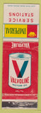 Matchbook Cover - Valvoline Motor Oil Imperial gas WORN