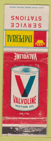 Matchbook Cover - Valvoline Motor Oil Imperial gas WORN