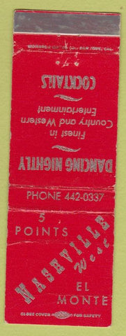 Matchbook Cover - 5 Points Nasvhille West El Monte CA? WEAR