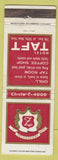 Matchbook Cover - Hotel Taft New York City