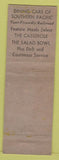 Matchbook Cover - Southern Pacific Railroad