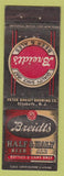 Matchbook Cover - Breidt's Beer Ales Elizabeth NJ WEAR