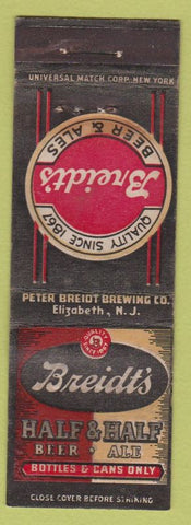 Matchbook Cover - Breidt's Beer Ales Elizabeth NJ WEAR