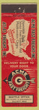 Matchbook Cover - Acme Fast Freight Seattle WA CREASED
