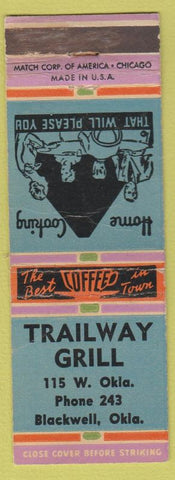 Matchbook Cover - Trailway Grill Blackwell OK WEAR