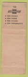Matchbook Cover - 1956 Chevrolet Motor Center Bakersfield CA WEAR