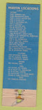 Matchbook Cover - Martin Oil gas IL CO IN IA WORN